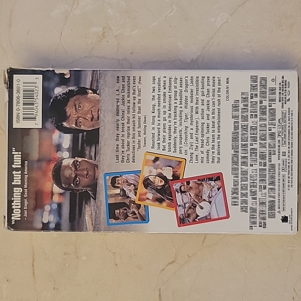New Line Home Entertainment Rush Hour 2 VHS Tape - Picture 2 of 6